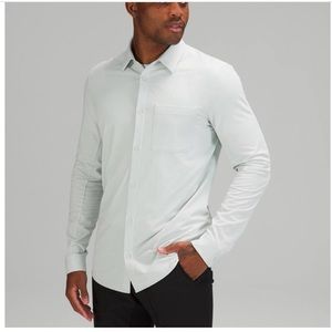 Lululemon men’s green commission long sleeve button down.